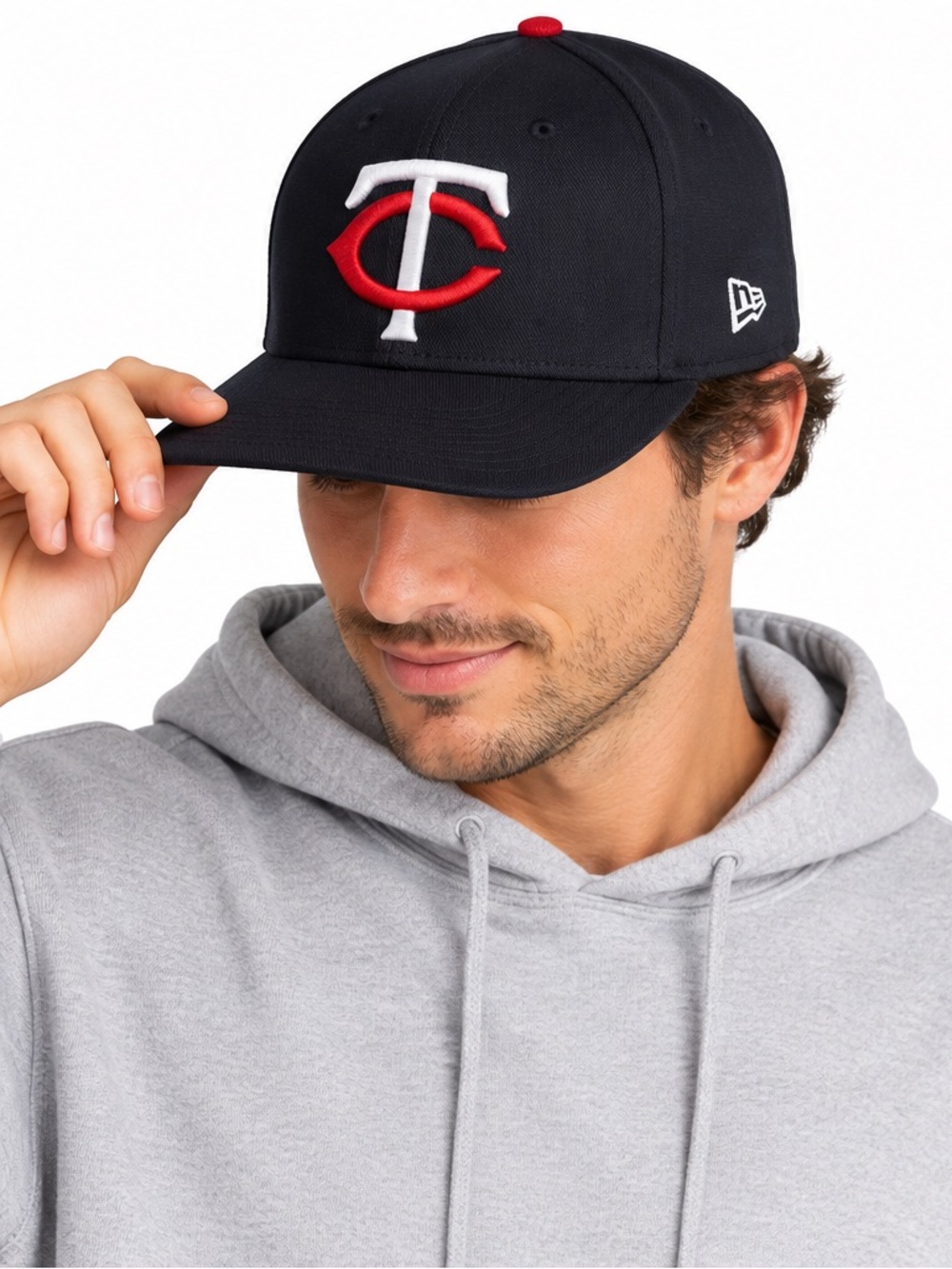 Minnesota Twins New Era Adjustable Baseball Hat Navy Red MLB Cap